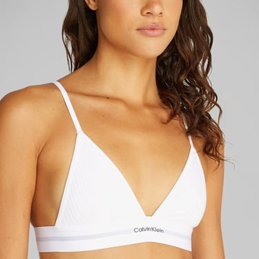  Calvin Klein Unlined Üçgen Kadın Beyaz Sütyen