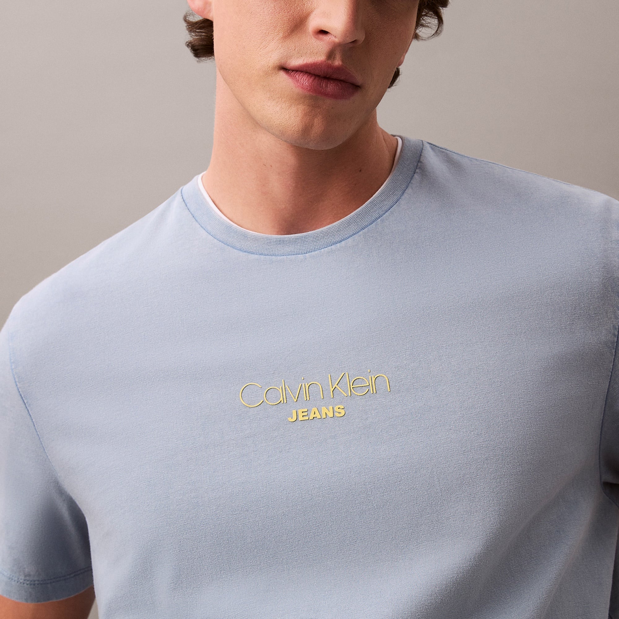 Calvin Klein Erkek Mavi T-Shirt