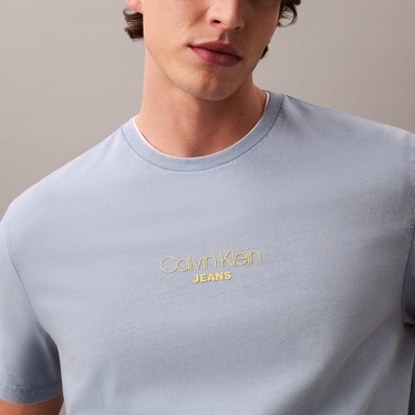  Calvin Klein Erkek Mavi T-Shirt