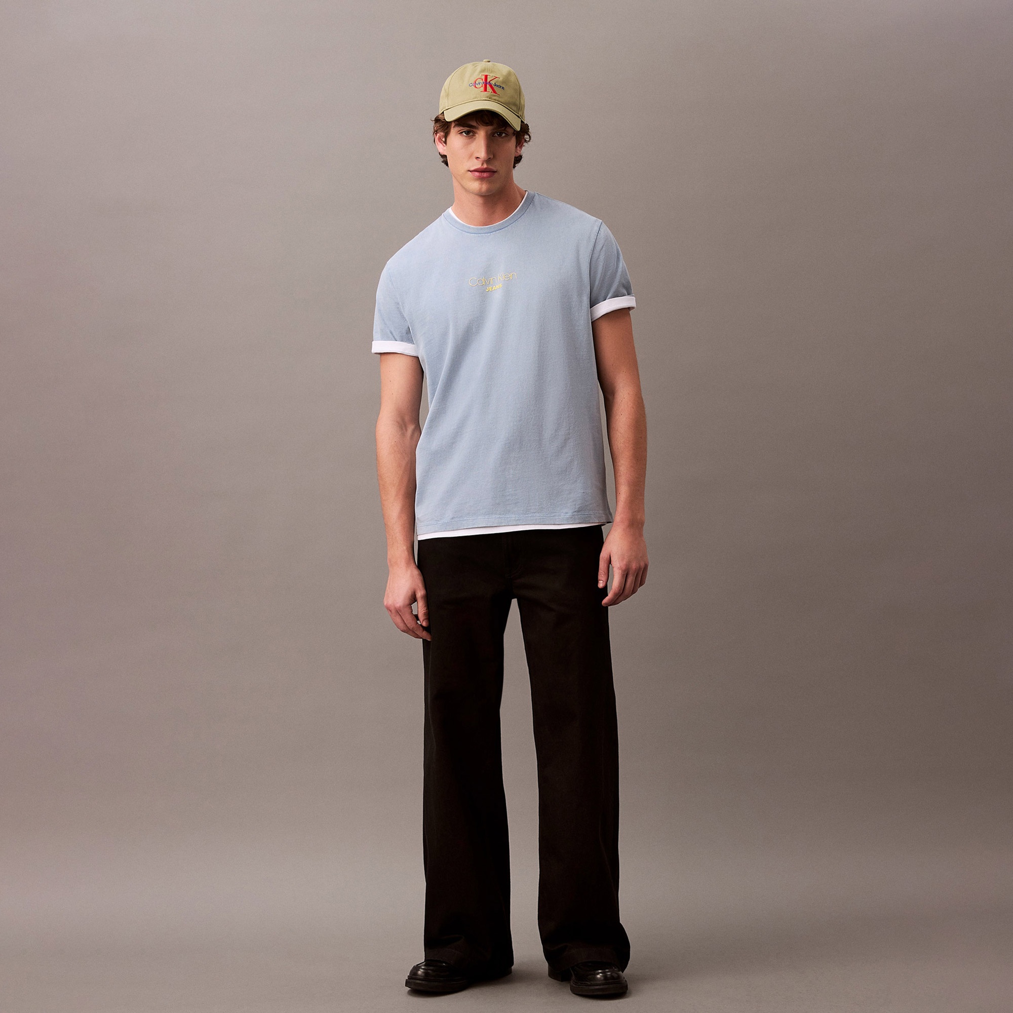 Calvin Klein Erkek Mavi T-Shirt