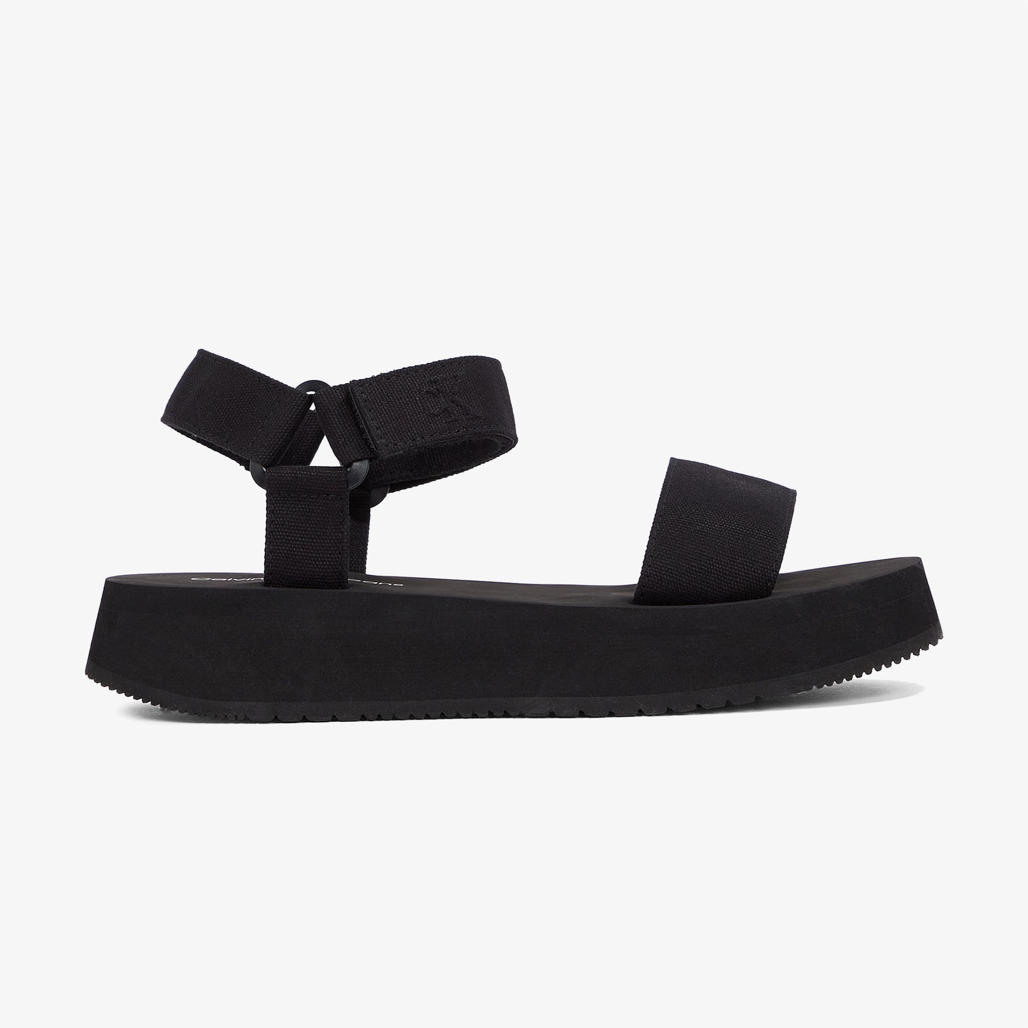  Calvin Klein Velcro Webbing Kadın Siyah Sandalet