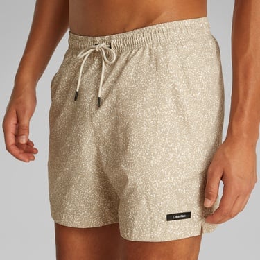  Calvin Klein Medium Drawstring-Print Erkek Bej Mayo