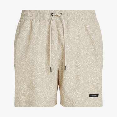  Calvin Klein Medium Drawstring-Print Erkek Bej Mayo
