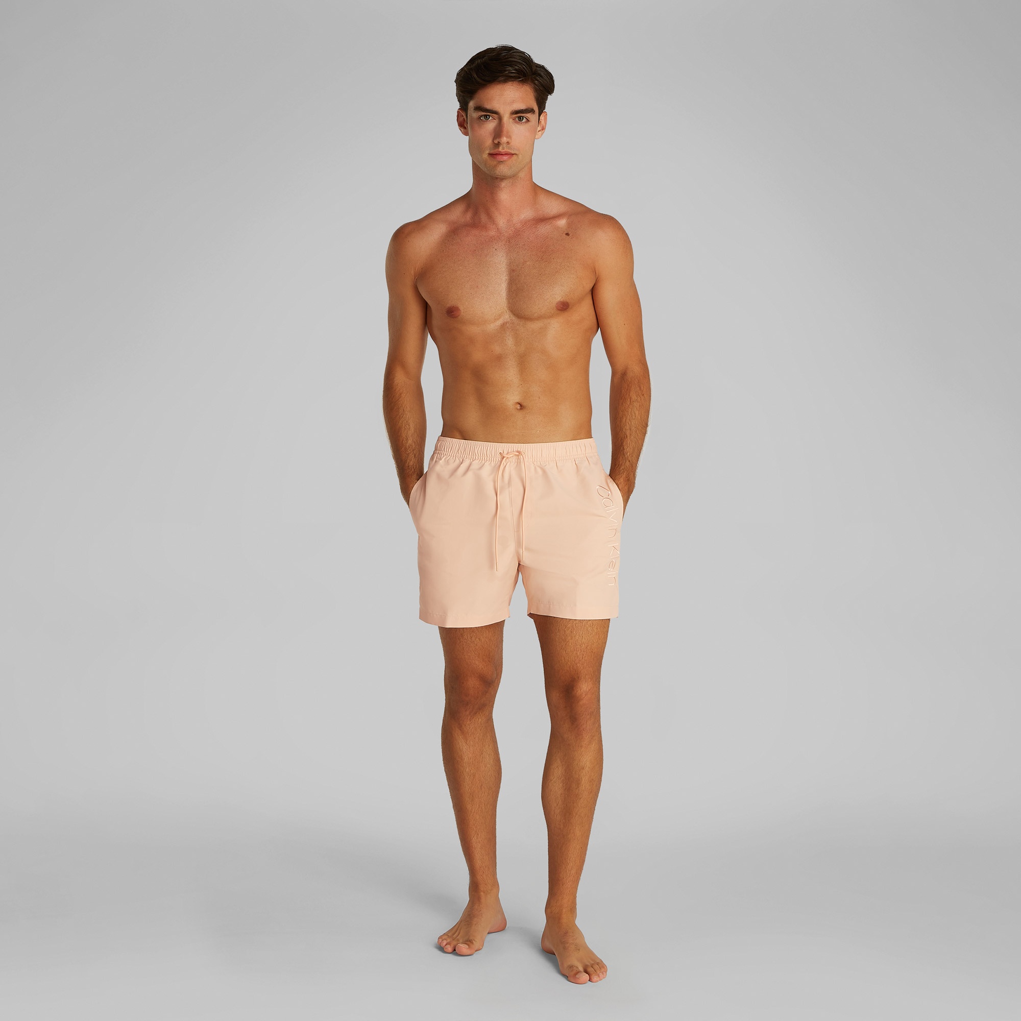 Calvin Klein Medium Drawstring Erkek Pembe Mayo