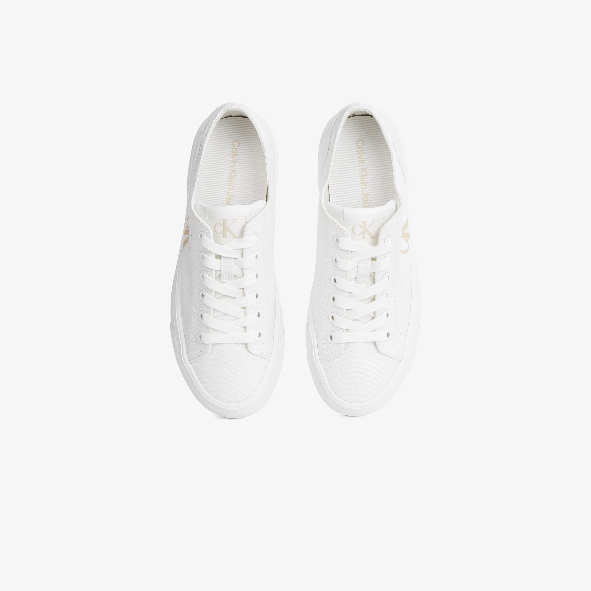 Calvin Klein Vulcanic Flatform Low Kadın Beyaz Sneaker