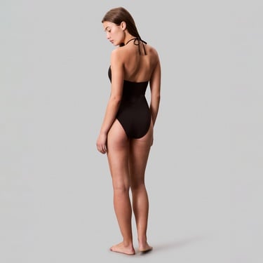  Calvin Klein Plunge Kadın Siyah Mayo