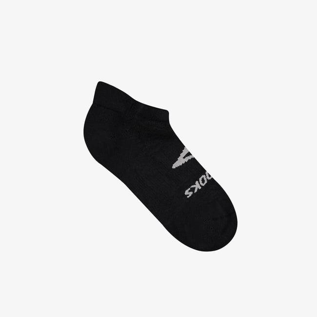  Brooks Run-In No Show 3lü Unisex Siyah Koşu Çorabı