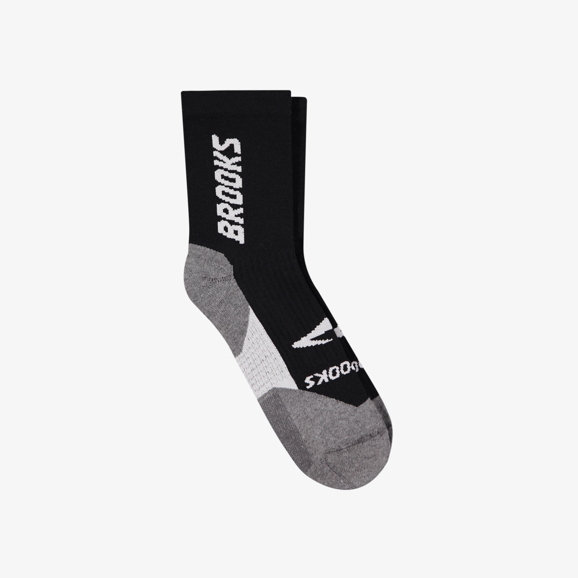 Brooks Ghost Crew Unisex Siyah Koşu Çorabı