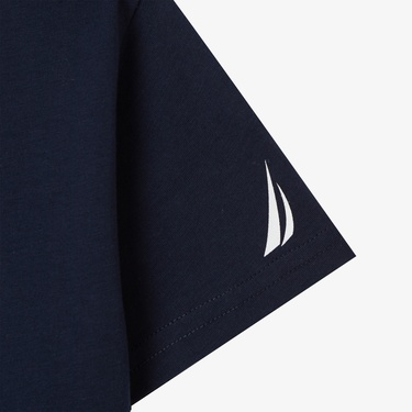  Nautica Erkek Çocuk Lacivert Regular Fit Baskılı T-Shirt