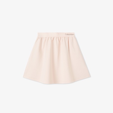  Calvin Klein Punto Logo Flare Çocuk Pembe Etek