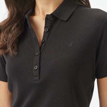  Nautica Kadın Siyah Regular Fit Polo