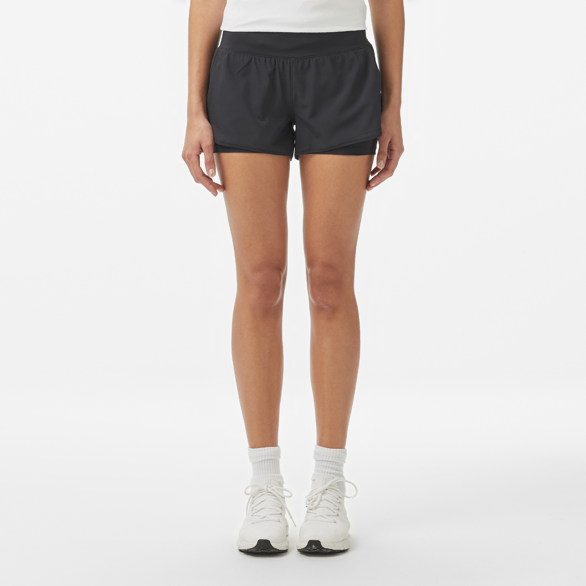 Under Armour Launch Pro 2in1 Kadın Siyah Antrenman Şortu