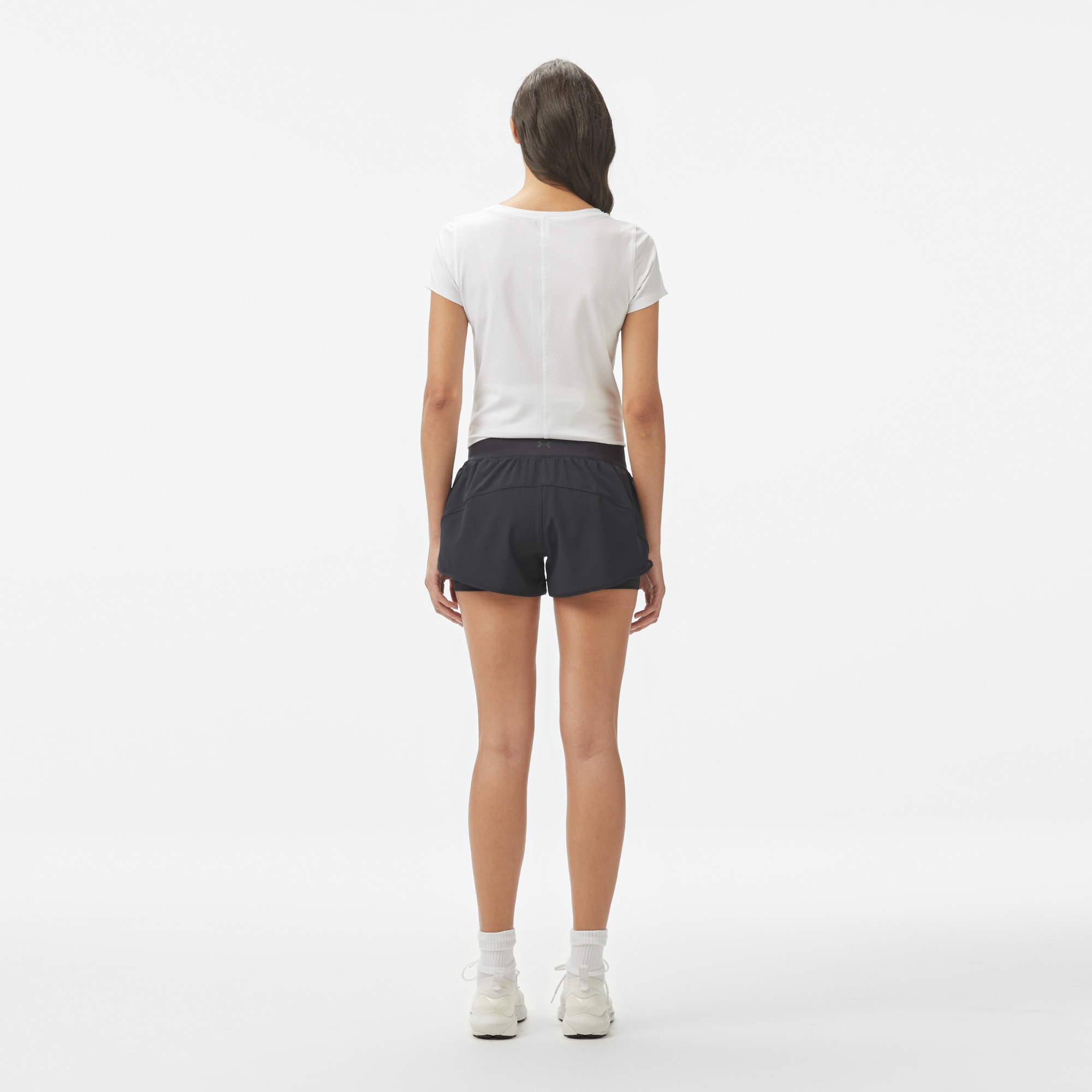 Under Armour Launch Pro 2in1 Kadın Siyah Antrenman Şortu