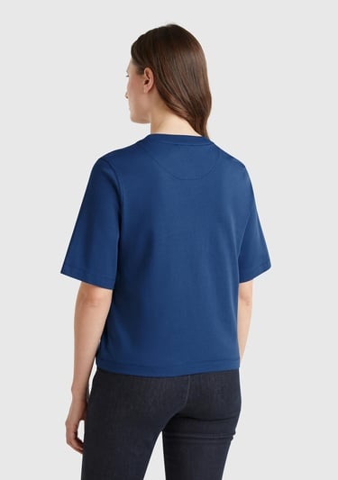  Kadın Denim %100 Koton Boxy Fit T-Shirt