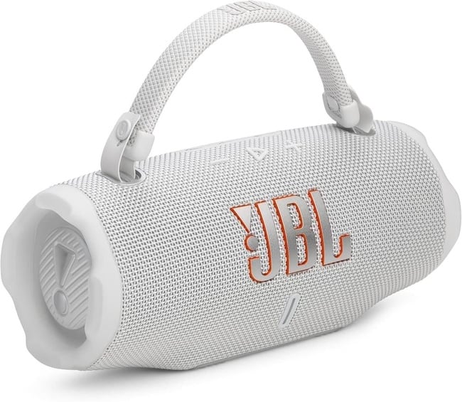  JBL Charge6 Bluetooth Hoparlör, IP67, Beyaz