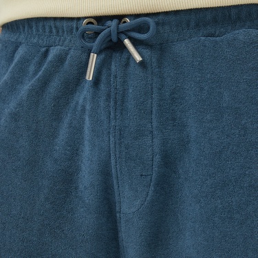  Calvin Klein Towelling Erkek Mavi Şort