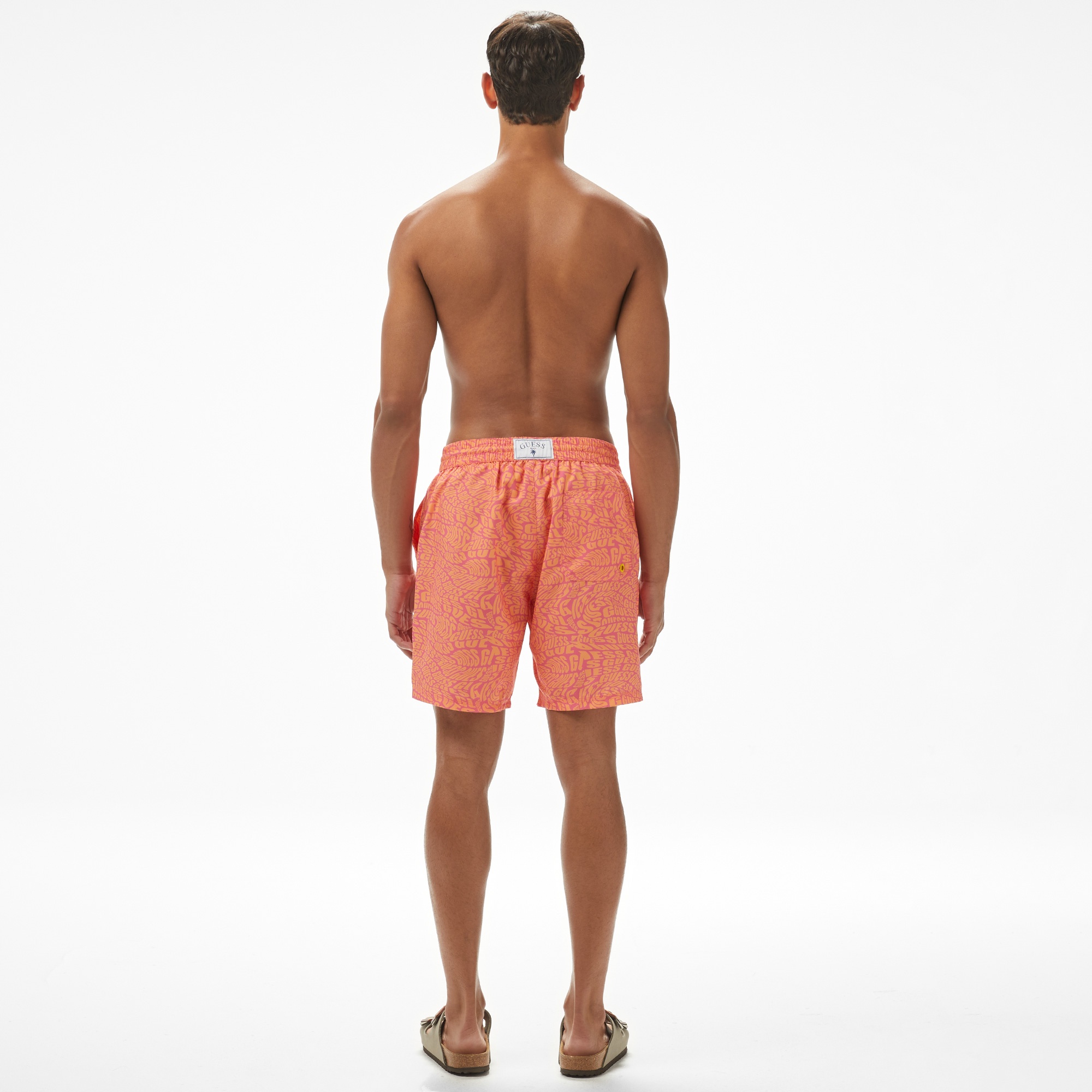 Guess Erkek Turuncu Deniz Şortu