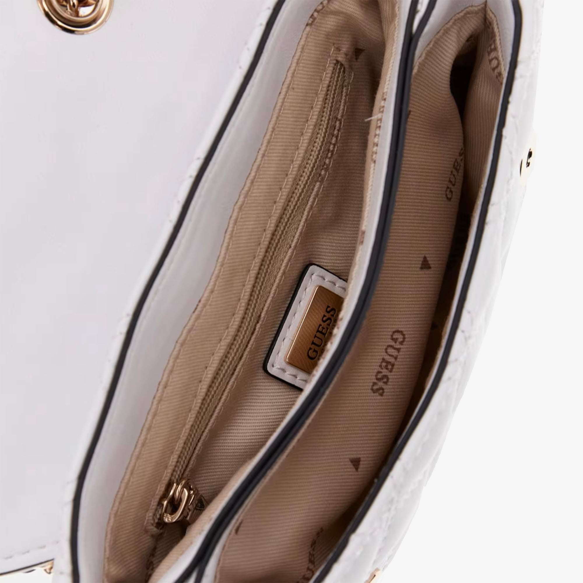 Guess Spark Mini Kadın Beyaz El Çantası