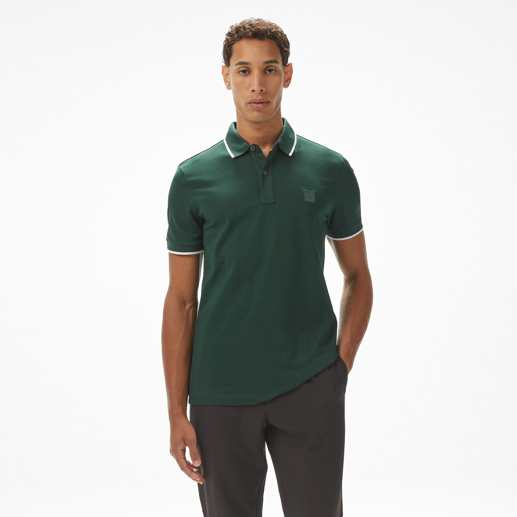  Boss Passertip Erkek Yeşil Polo