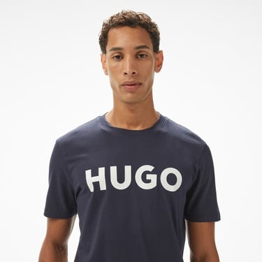  Hugo Dulivio Erkek Mavi T-Shirt