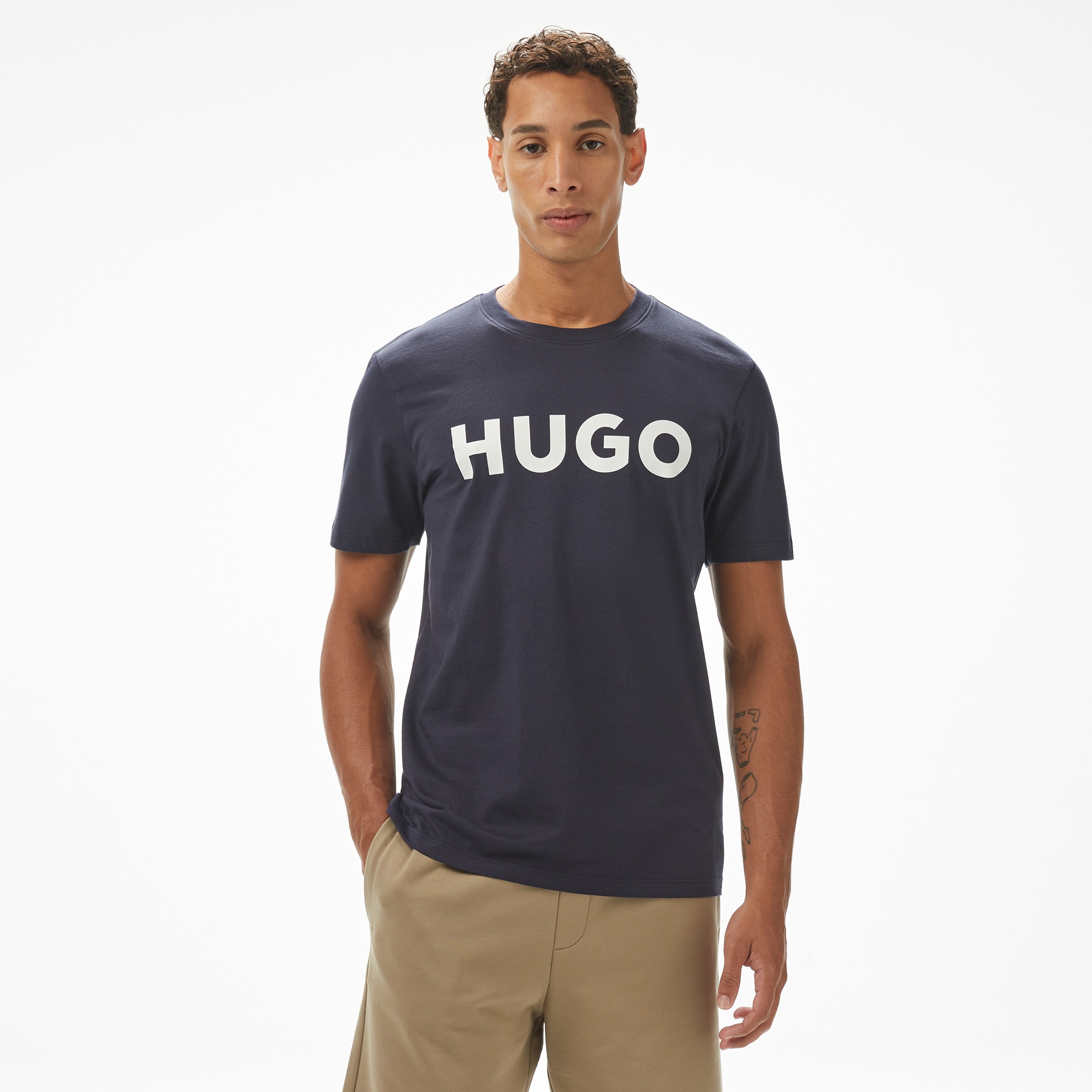 Hugo Dulivio Erkek Mavi T-Shirt