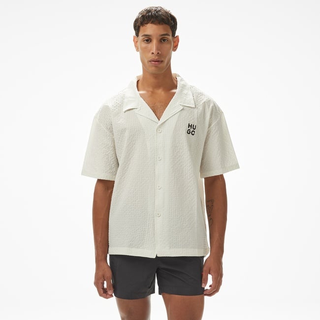  Hugo Chaffle Erkek Beyaz Gömlek