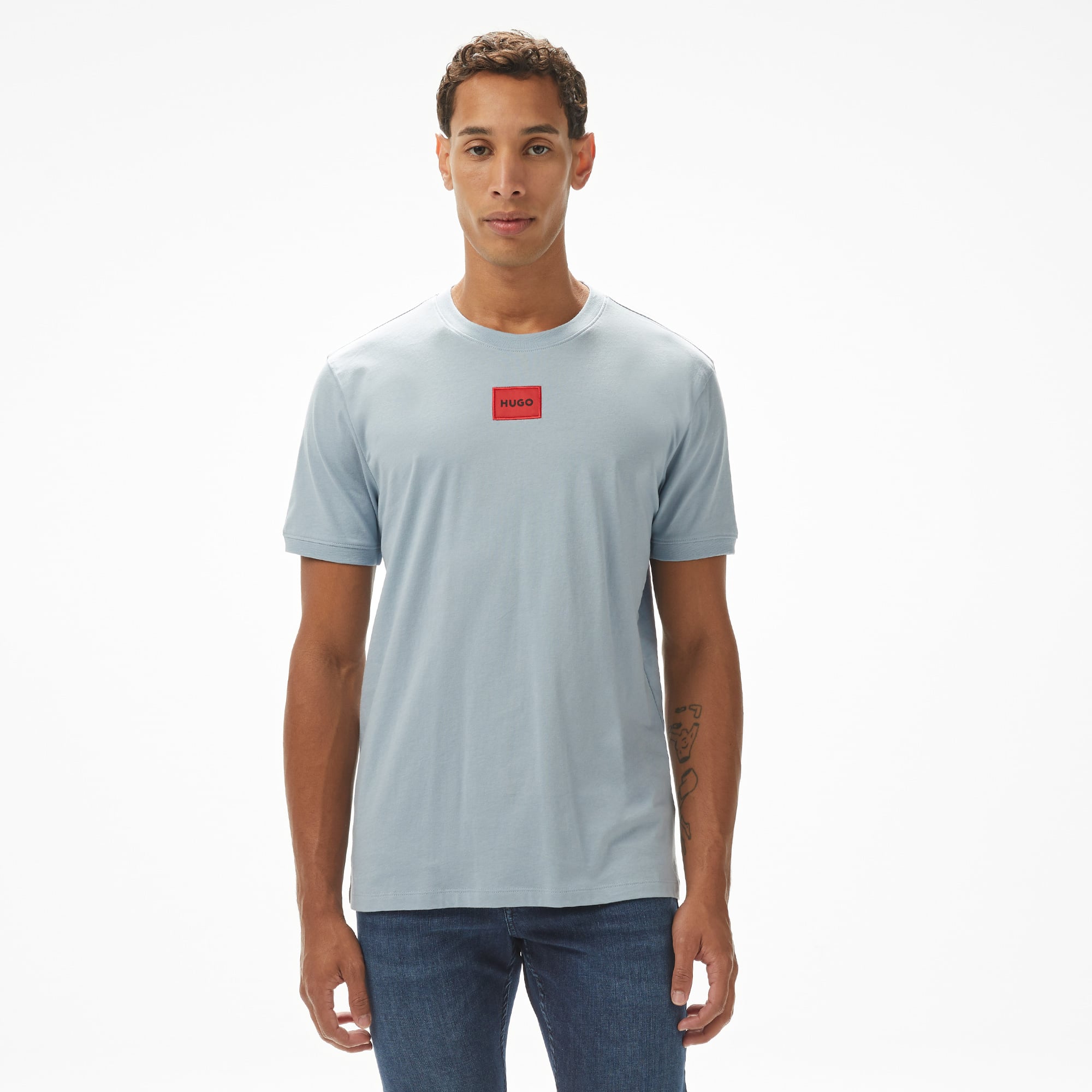  Hugo Diragolino 212 Erkek Mavi T-Shirt