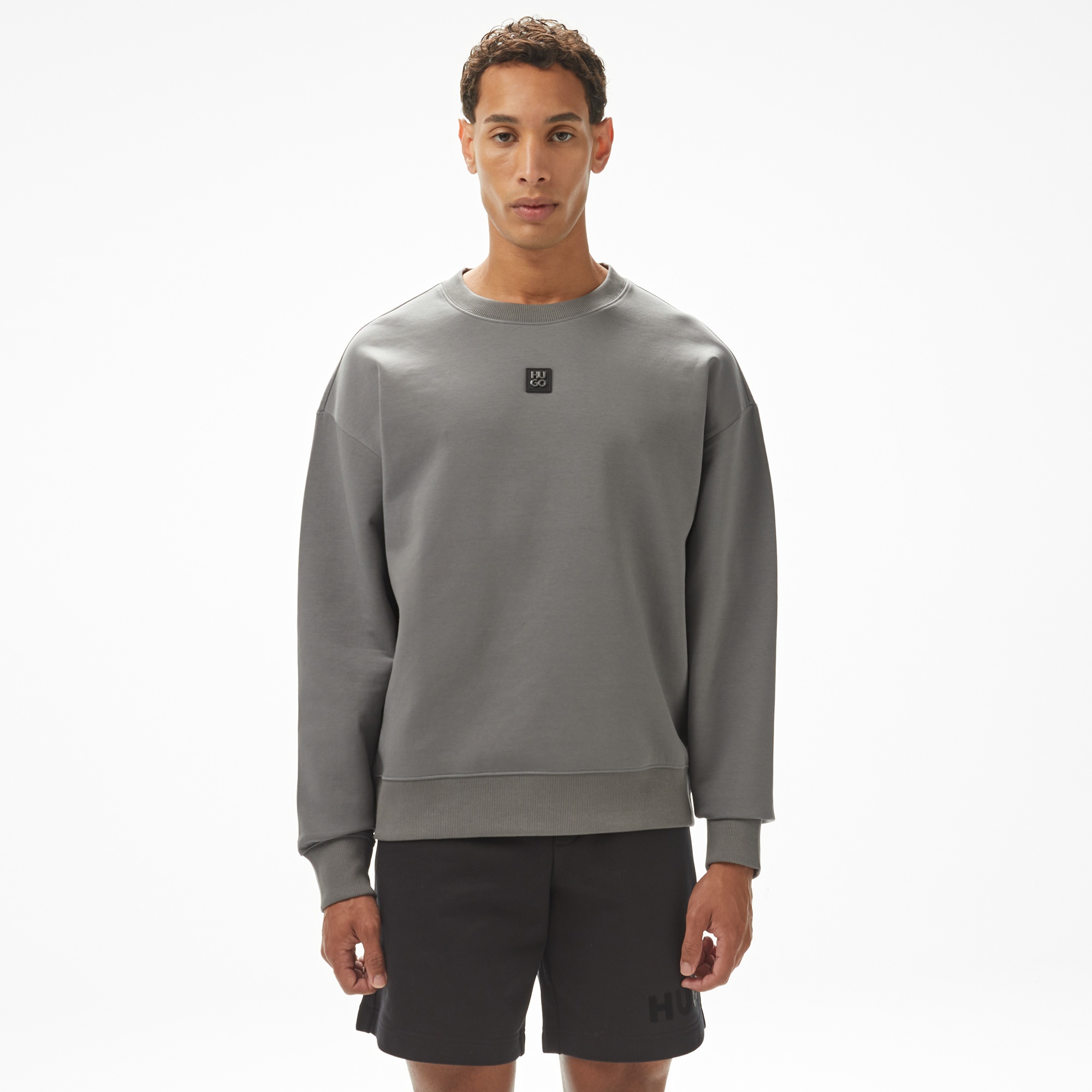 Hugo Dettil Erkek Gri Sweatshirt