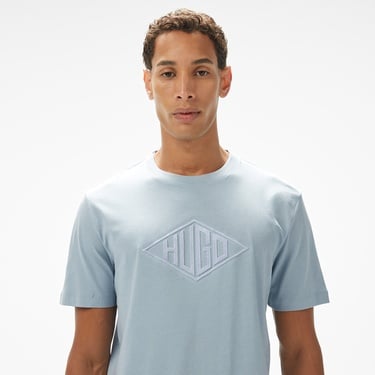  Hugo Dalendi Erkek Mavi T-Shirt