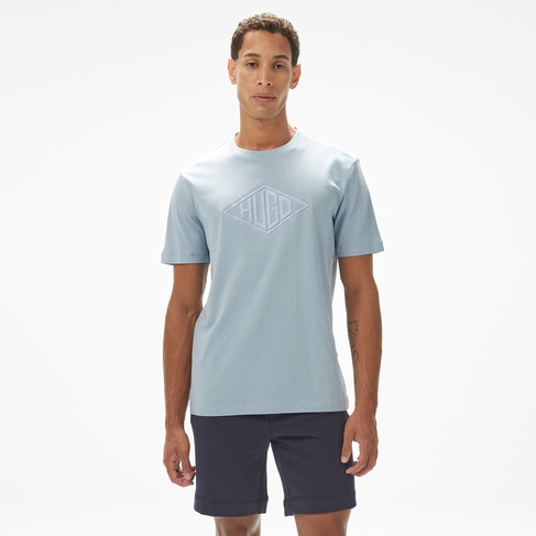  Hugo Dalendi Erkek Mavi T-Shirt