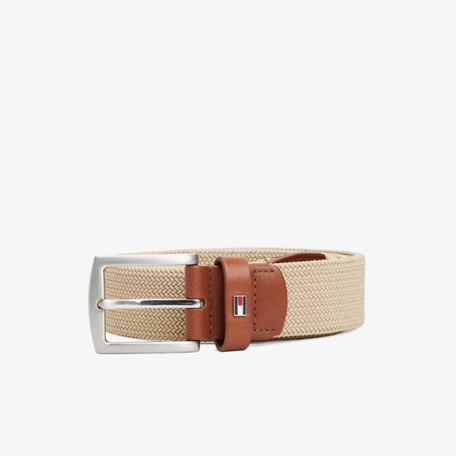  Tommy Hilfiger Denton Elastic 3.5 Erkek Bej Kemer