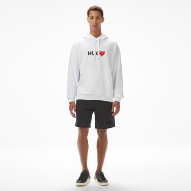  Hugo Dewgili Erkek Beyaz Sweatshirt