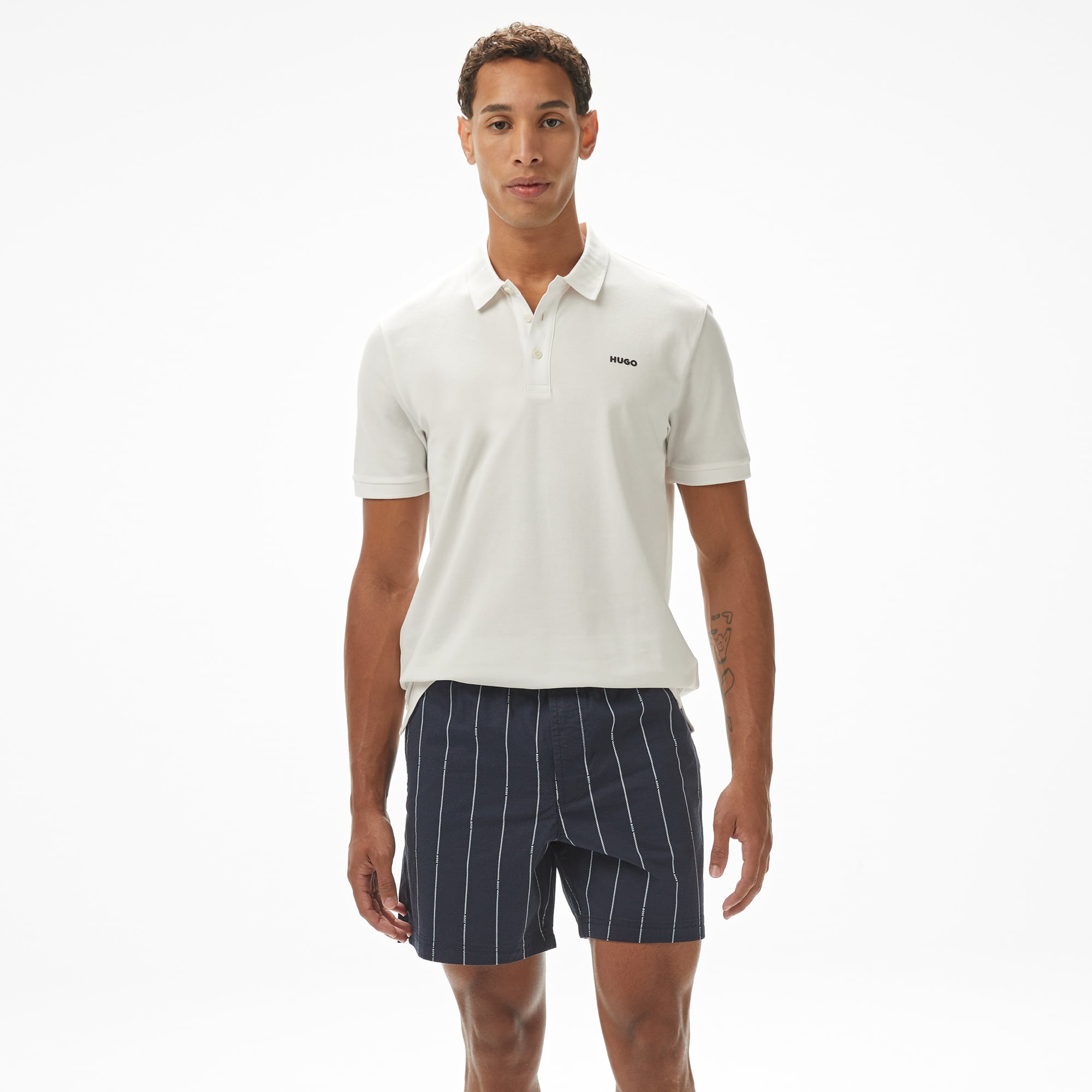  Hugo Donos 222 Erkek Beyaz Polo
