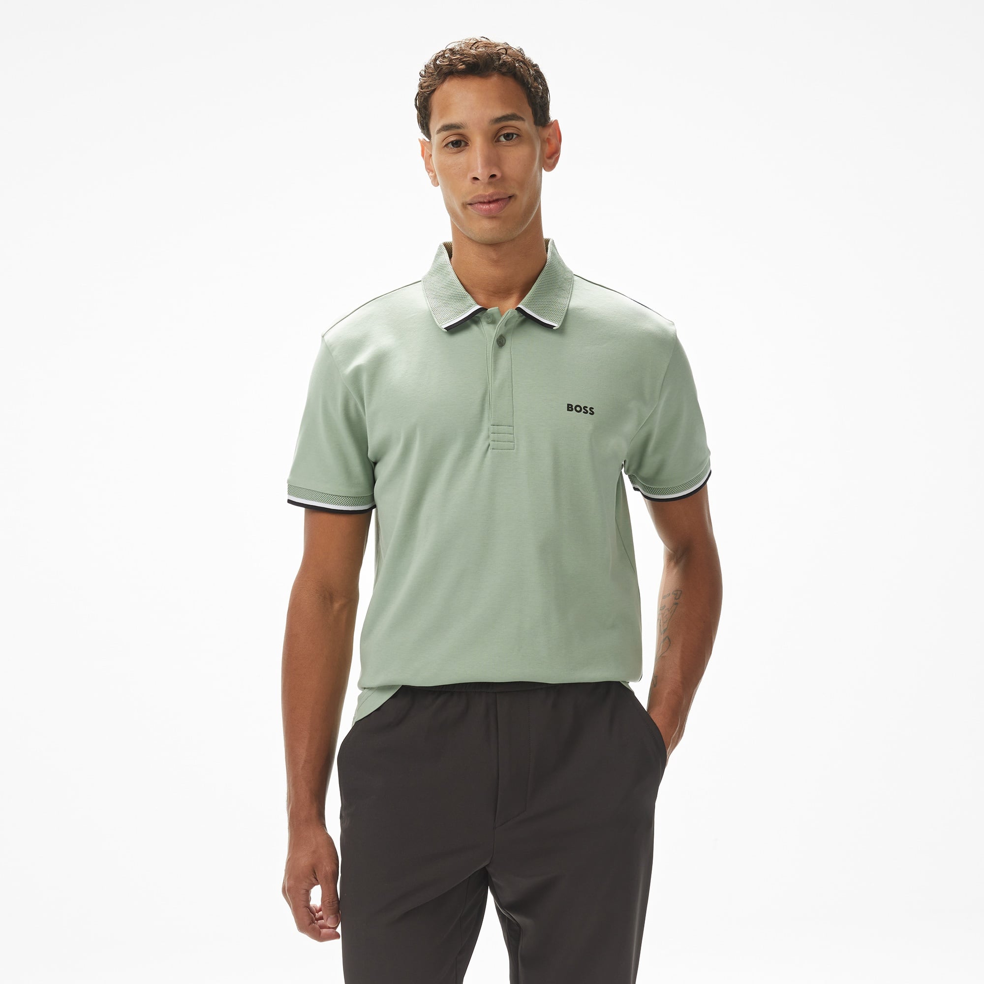 Boss Paddy Lux Heritage Erkek Yeşil Polo