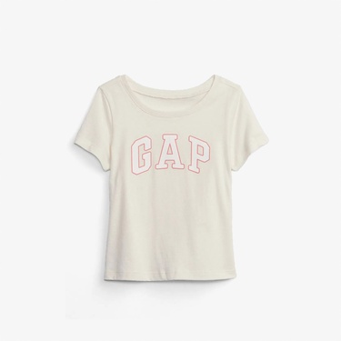  Gap Logo Çocuk Krem T-Shirt