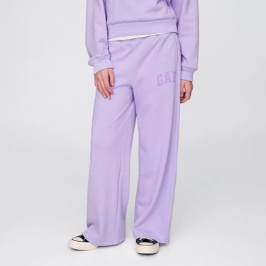  Gap Relaxed Fit Wide Leg Çocuk Mor Eşofman Altı
