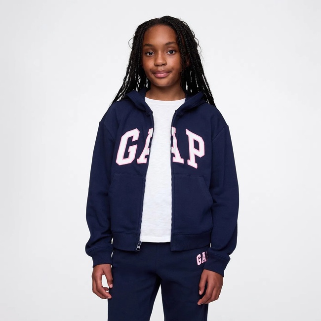  Gap Logo Relaxed Fit Çocuk Lacivert Sweatshirt