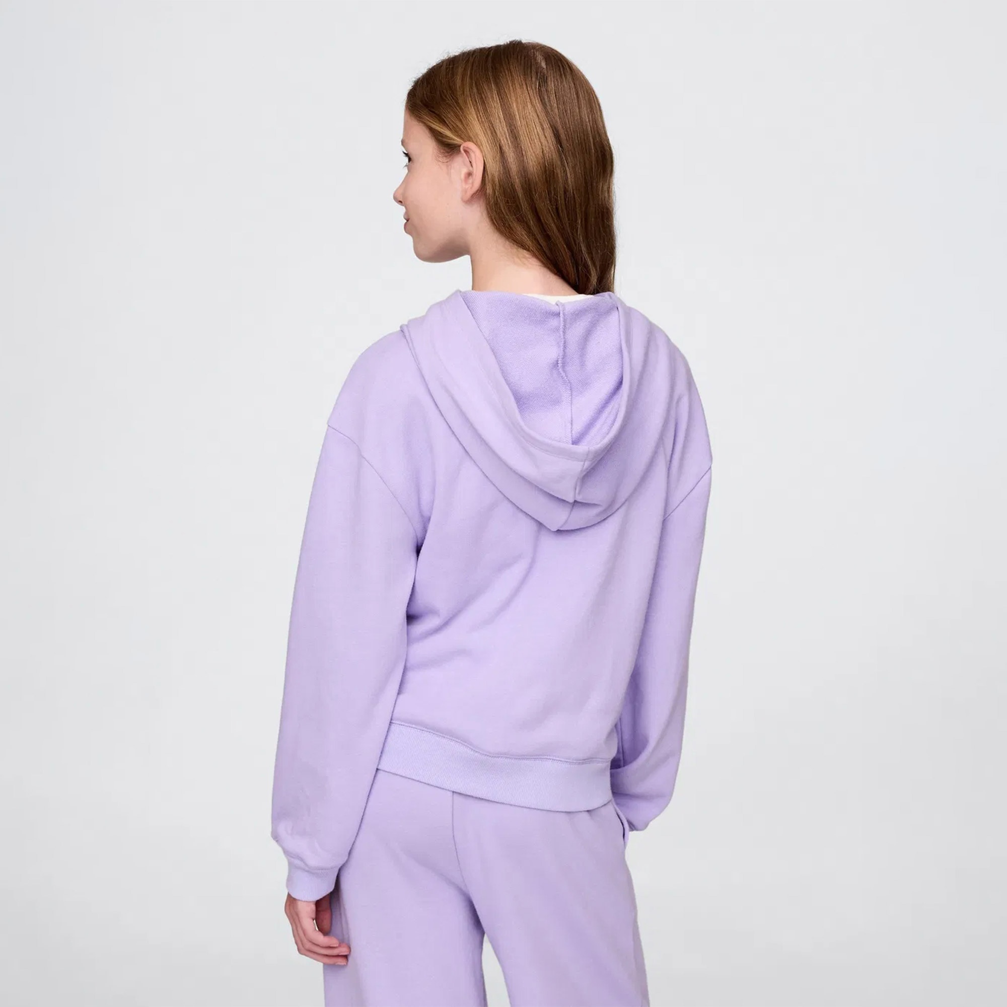 Gap Relaxed Fit French Terry Çocuk Mor Sweatshirt