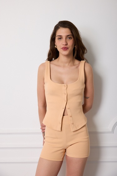  Önü Düğmeli Bluz