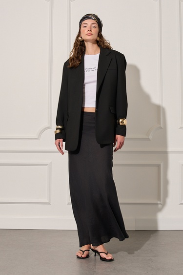  %100 Keten Uzun Etek