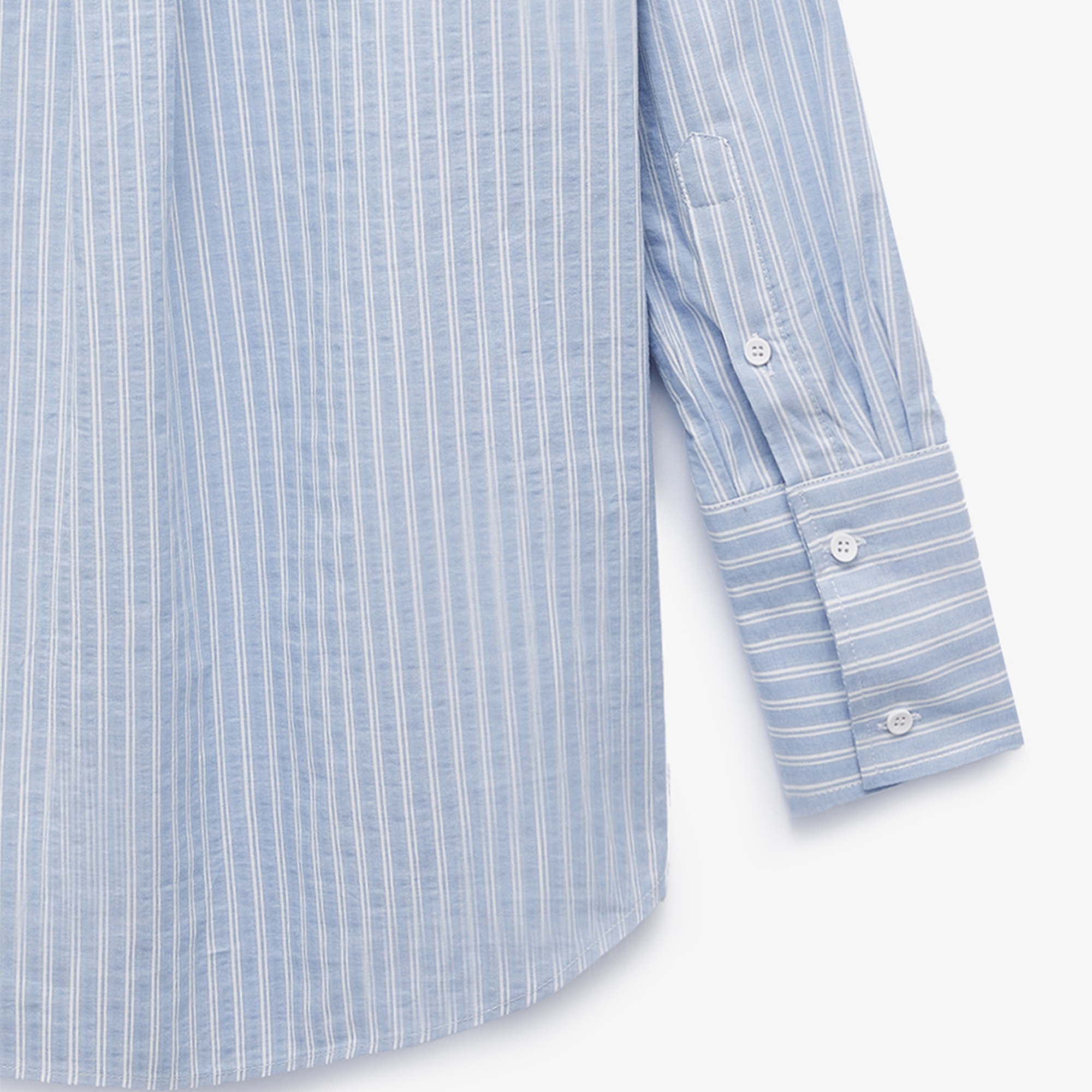 Oversize Çizgili Gömlek