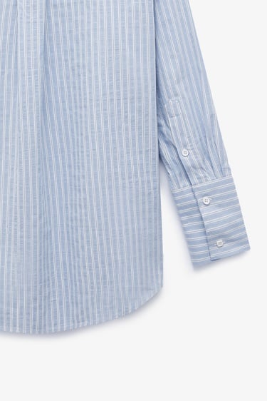  Oversize Çizgili Gömlek