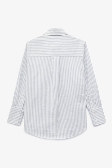  Oversize Çizgili Gömlek