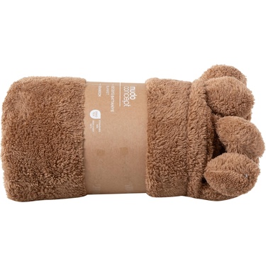  PONPONLU DİZ ÜSTÜ BATTANİYE BEJ 130X160