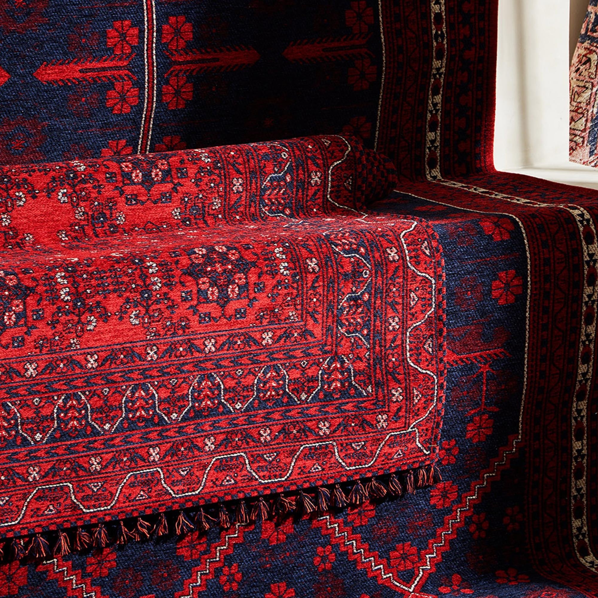 JINA BOLD KİLİM KIRMIZI LACİVERT 80X150