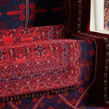  JINA BOLD KİLİM KIRMIZI LACİVERT 80X150