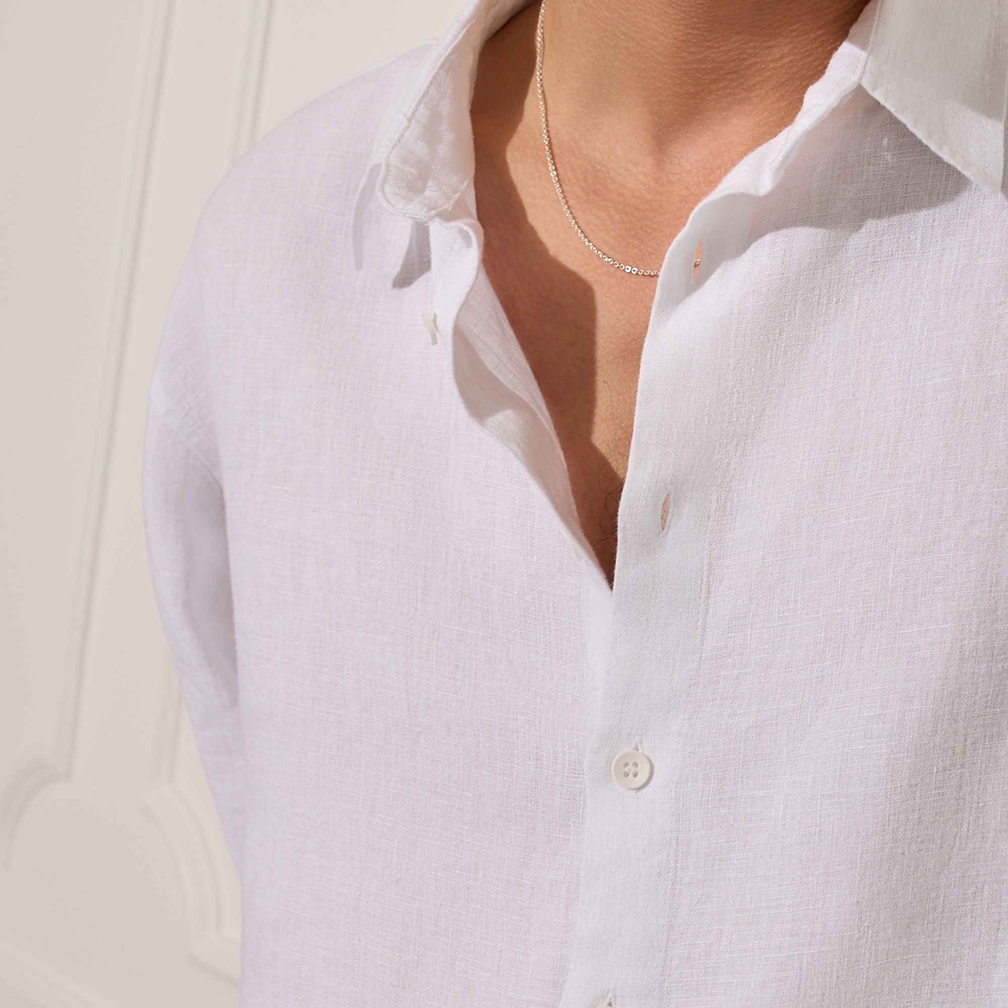 %100 Keten Oversize Gömlek