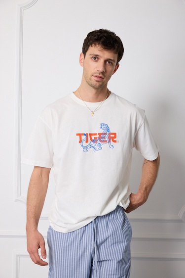  Tiger Baskılı Tshirt