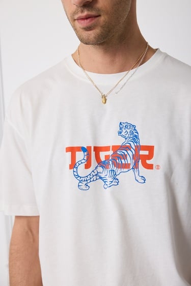  Tiger Baskılı Tshirt