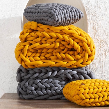  ABELLA KOLTUK ŞALI HARDAL 120X180